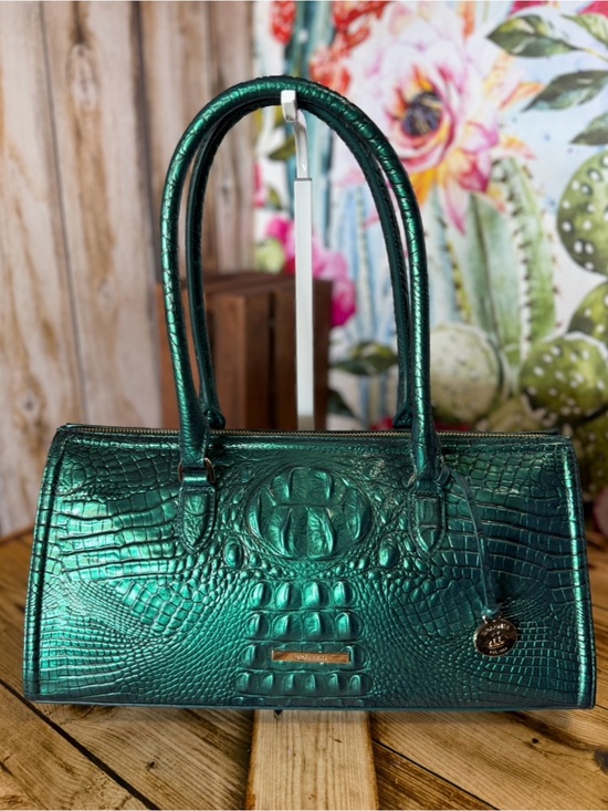 Brahmin Handbags - PERFECT EYE Brahmin Sophia Mystic Green Melbourne East West Satchel Bag NWT